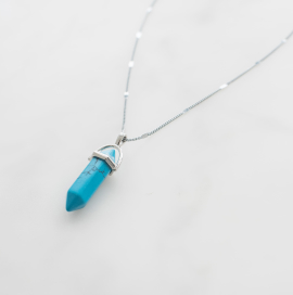 Blue gemstone pendant